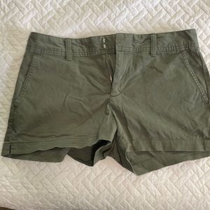 Hunter green shorts, size 4. GAP